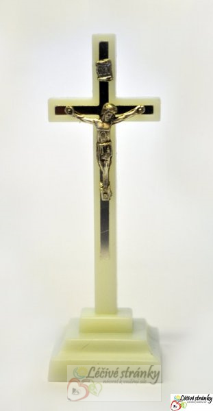 Kříž plastový fosforový - 7,8 cm