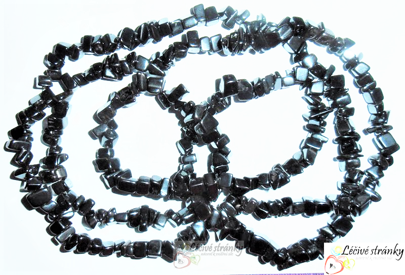 Náhrdelník - Hematit - 90 cm