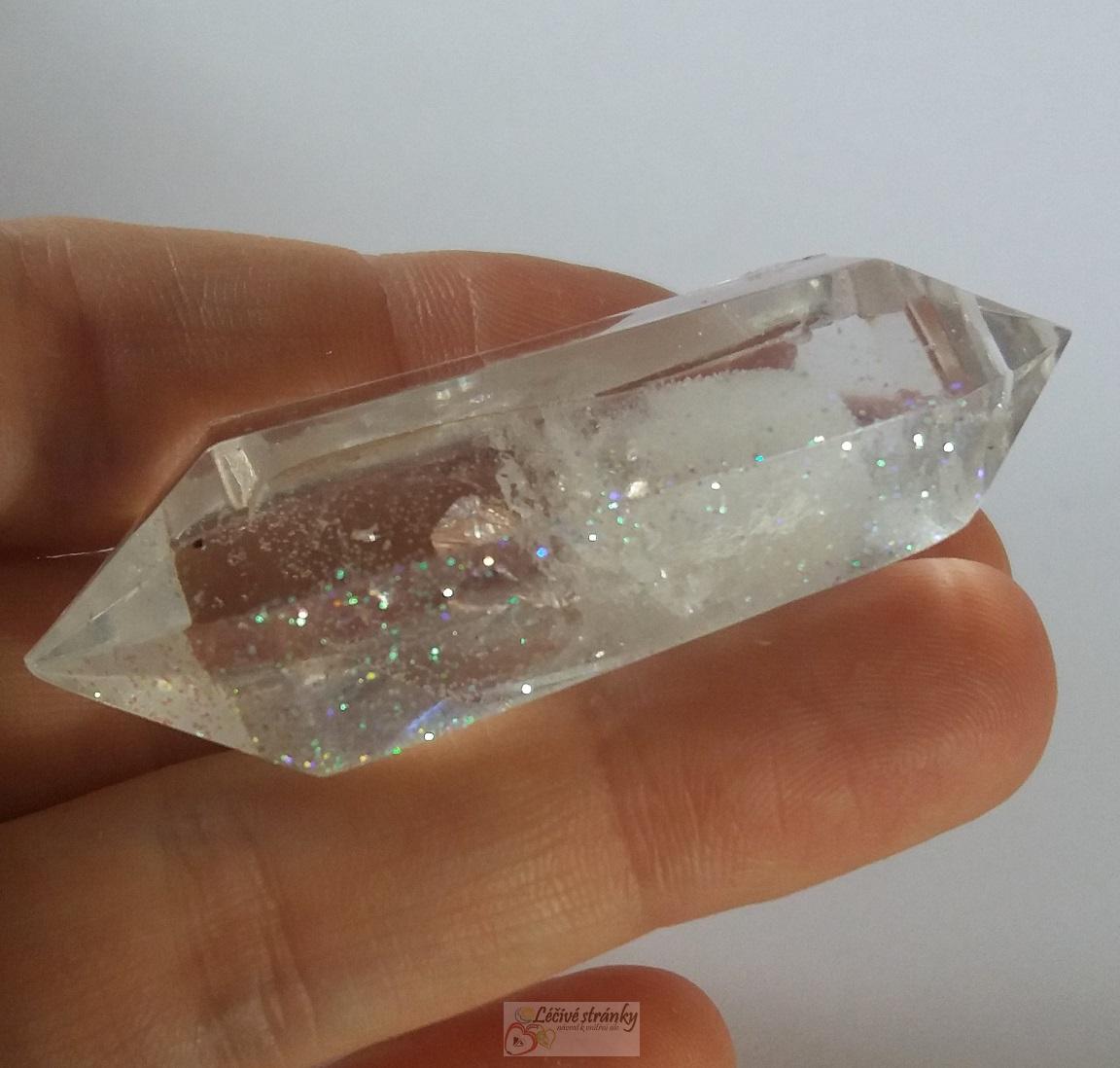 Kyvadlo č.3, křišťál v pryskyřici - 6x2,4x1,9cm
