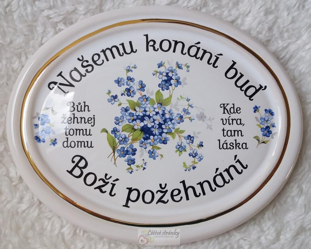 Domácí požehnání - velký ovál, 19x15 cm