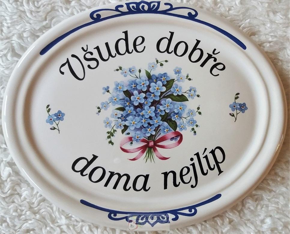 Domácí požehnání - velký ovál, 19x15 cm