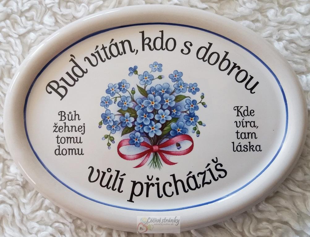 Domácí požehnání - malý ovál, 14x10 cm