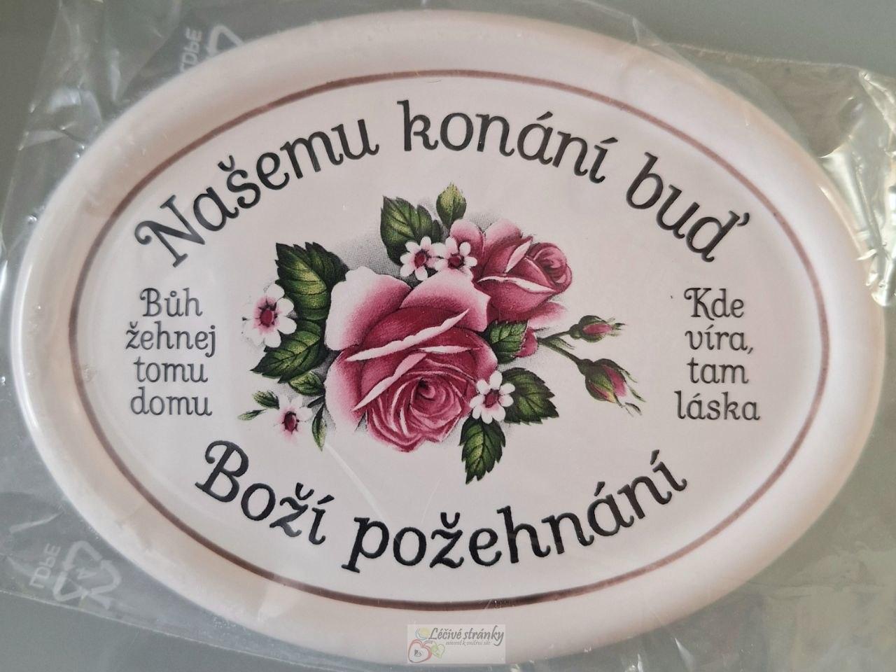 Domácí požehnání - malý ovál, 14x10cm