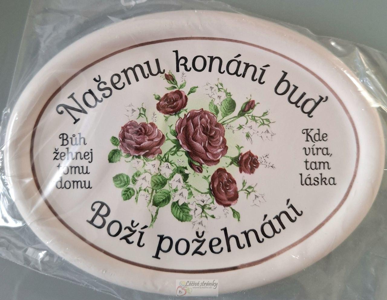 Domácí požehnání - malý ovál, 14x10cm