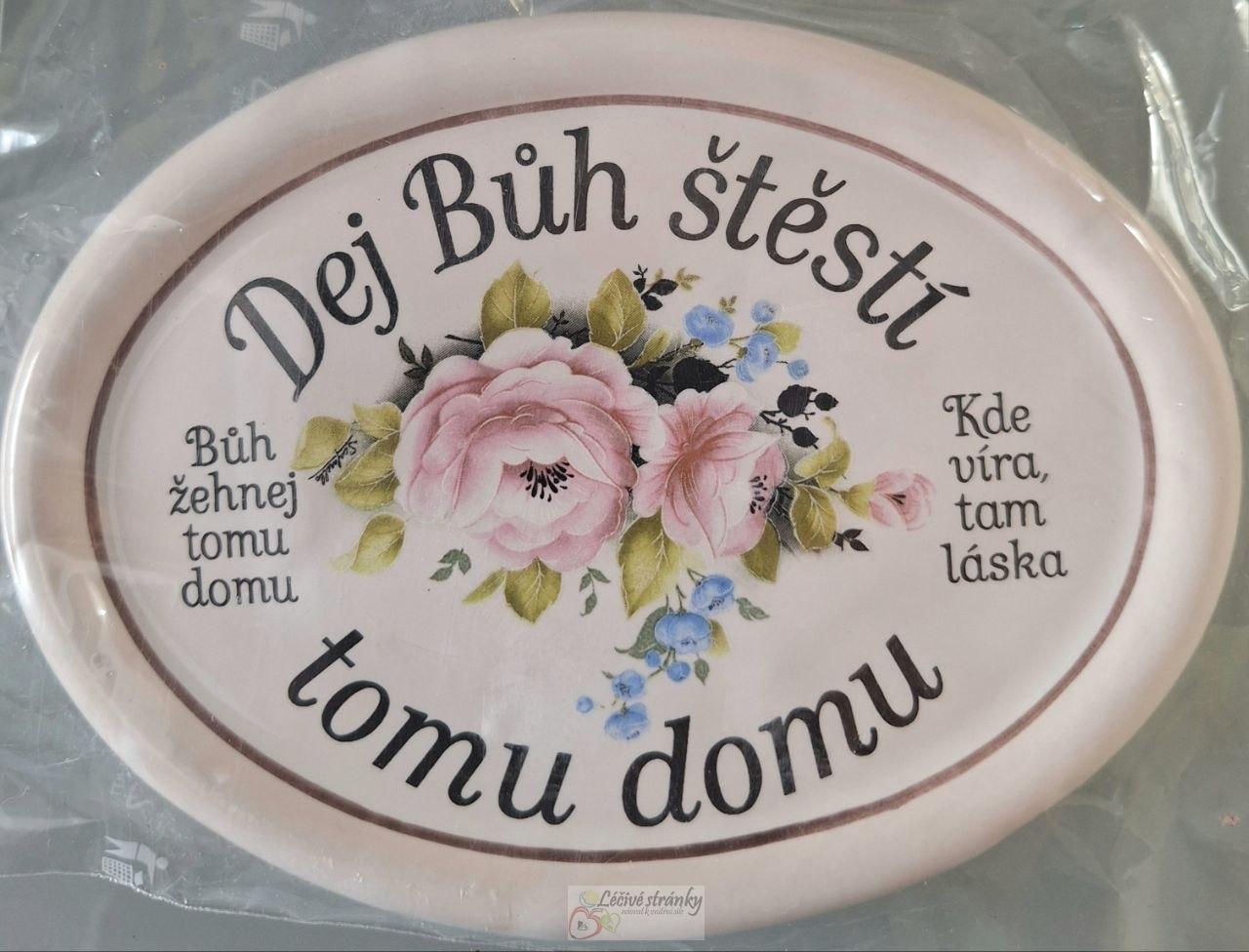 Domácí požehnání - malý ovál 14 x 10 cm