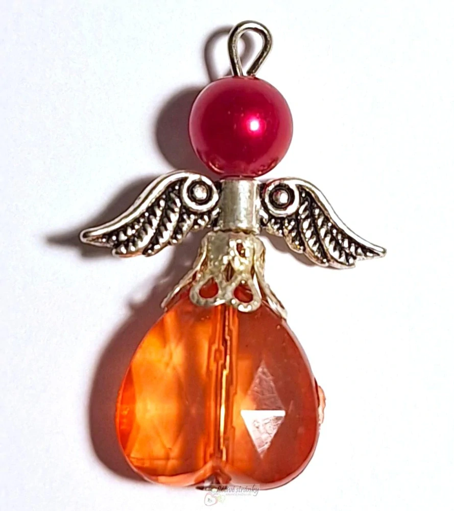 Anděl 3,5 cm - červený
