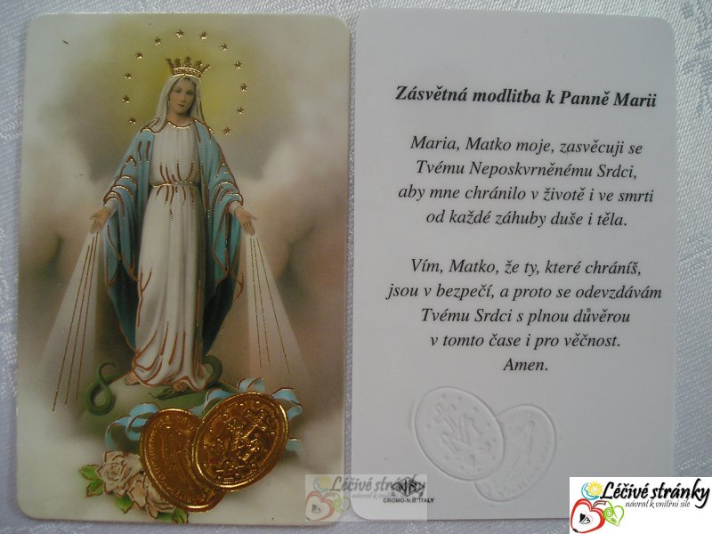 Zásvětná modlitba k Panně Marii
