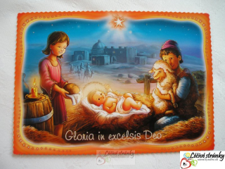 Vánoční pohlednice 6 - 10,5 x 15 cm