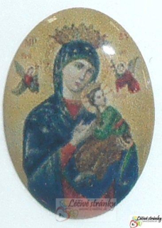 Samolepka na telefon - 1,8 x1,3 cm - Ikona Madona