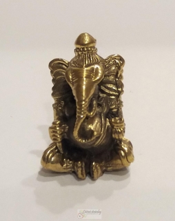 Ganéša, mosaz - 3cm