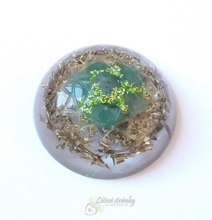 Orgonit zelené polodrahokamy - 4.čakra