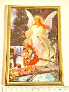 Rámovaný obrázek 10,5 x 15,5 - Anděl Strážný