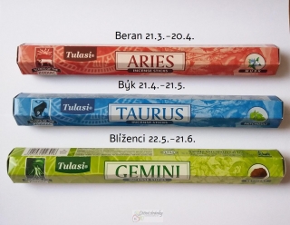 Vonné tyčinky zvěrokruh - Blíženci 22.5.-21.6.