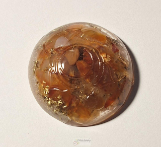 Orgonit oranžové polodrahokamy - 2.čakra