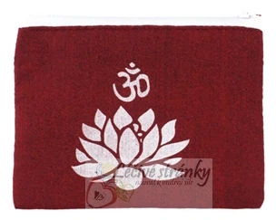 Pouzdro na zip - červená